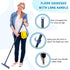 Floor Squeegee with Long Handle 59'', Heavy Duty 18" Rubber Squeegee Broom for Concrete Floor, Bathroom Tile, Garage by KeFanta