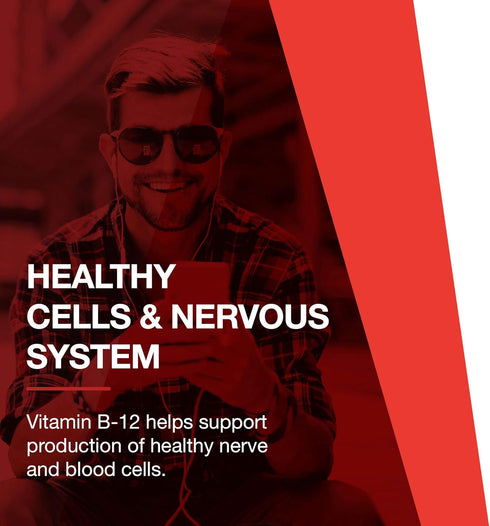 Protocol Liquid B-12 5,000mcg - Nervous System Support, Dairy Free & Vegan Vitamin B Liquid, 4 fl oz