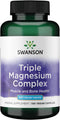 Swanson Triple Magnesium Complex – 100 Capsules, 400mg Each