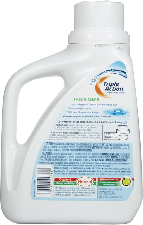 Purex Dirt Lift Action Free & Clear Detergent