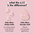 e.l.f. Halo Glow Pinkie Puffs, Mini Finger-sized Puff for Applying Loose & Pressed Powders, Set of 3