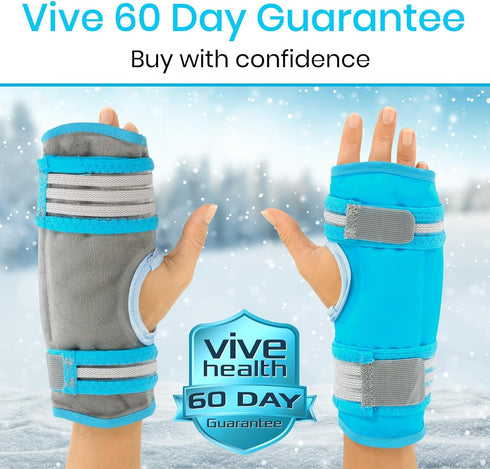 Arctic Flex Wrist Ice Pack Wrap - Hot & Cold Therapy Brace for Pain Relief, Adjustable Straps for Compression