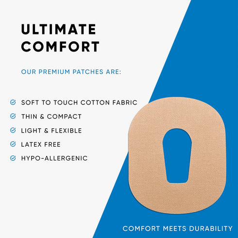 Flexd - Dexcom G6 Over Patches Waterproof (Pack of 30), Tan