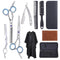 Professional Hair Cutting Scissors Kit - 10 Piece Barber Set with Thinning Shears, Stainless Steel, Cape, Razor