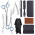 Professional Hair Cutting Scissors Kit - 10 Piece Barber Set with Thinning Shears, Stainless Steel, Cape, Razor