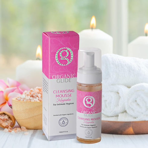 Feminine Body Wash, 5 fl oz - Natural Cleansing Mousse with Probiotic Support, Refreshing Magnolia Scent