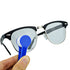 12 pcs Mini Sunglasses Microfiber Spectacles Cleaner Brush, Random Color