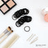 Heliums 48 Count Small Hair Ties - Black - No Damage Mini 1 Inch Reusable 2mm Elastics for Thin Hair and Kids