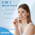 Mouth Guard for Teeth Grinding at Night, Reusable Bite Guard, 4 Pcs in 2 Sizes
