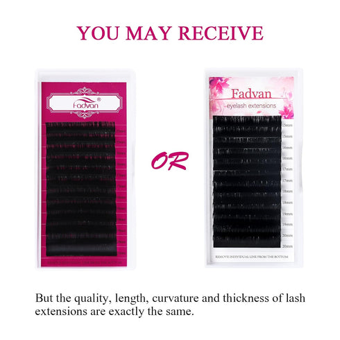 Lash Extension 0.05mm D Curl Mixed Classic Eyelash Extensions, 15-20mm Matte Black Individual Lashes