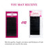 Lash Extension 0.05mm D Curl Mixed Classic Eyelash Extensions, 15-20mm Matte Black Individual Lashes