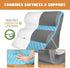 KGAUT 4PCS Set, Orthopedic Bed Wedge Pillow Adjustable Curve Memory Foam Wedge Pillow, Pillow Wedges for Post Surgery