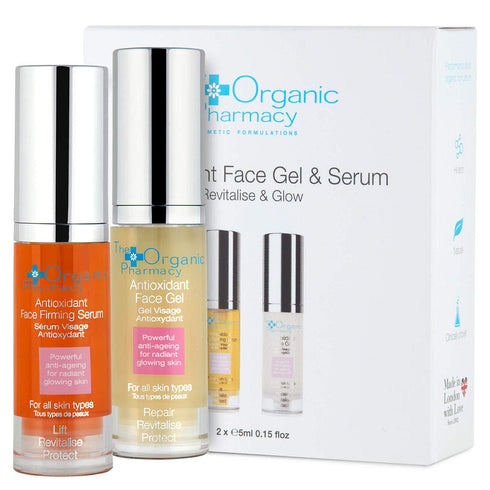 The Organic Pharmacy Antioxidant Duo, Travel-size Antioxidant Face Gel 5ml and Serum 5ml