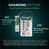 MakerFocus 4pcs 3.7V Lithium Rechargeable Battery - JST1.25 Connector, 1000mAh with Protection Board