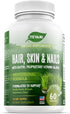 100% Pure Hair, Skin, and Nails Vitamins with Biotin, Super Blend Formula for Radiant Beauty