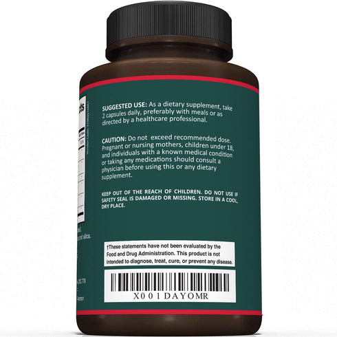 Sunergetic Premium Uric Acid Support Supplement with Tart Cherry, Chanca Piedra, Celery Extract & Turmeric - 60 Capsules