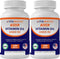 Vitamatic Vitamin D2 60 mcg (2400 IU) - Ergocalciferol, 180 Vegetarian Tablets (Pack of 1)