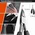 Toenail Clippers for Seniors, Professional Heavy Duty Long Handle Nail Clippers, 6Pcs Black
