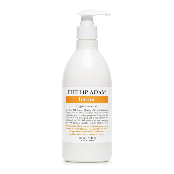 Phillip Adam Coconut Hand and Body Lotion - Lightweight Moisturizer for All Skin Types, 13.5 Fl Oz
