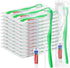 Disposable Toothbrushes with Toothpaste and Floss, 50Pcs Individually Wrapped Travel Toothbrushes and Dental Floss Kit