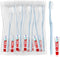Disposable Toothbrushes with Toothpaste, Light Blue Toothbrush and Toothpaste, Individually Packaged, Suitable