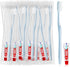 Disposable Toothbrushes with Toothpaste, Light Blue Toothbrush and Toothpaste, Individually Packaged, Suitable