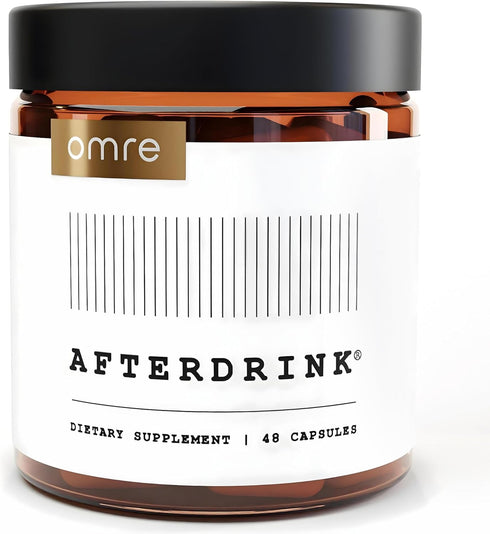 omre AfterDrink Restore Pills, Milk Thistle, DHM, Vitamin B, Ginger, Herbal Extracts, 48 Caps