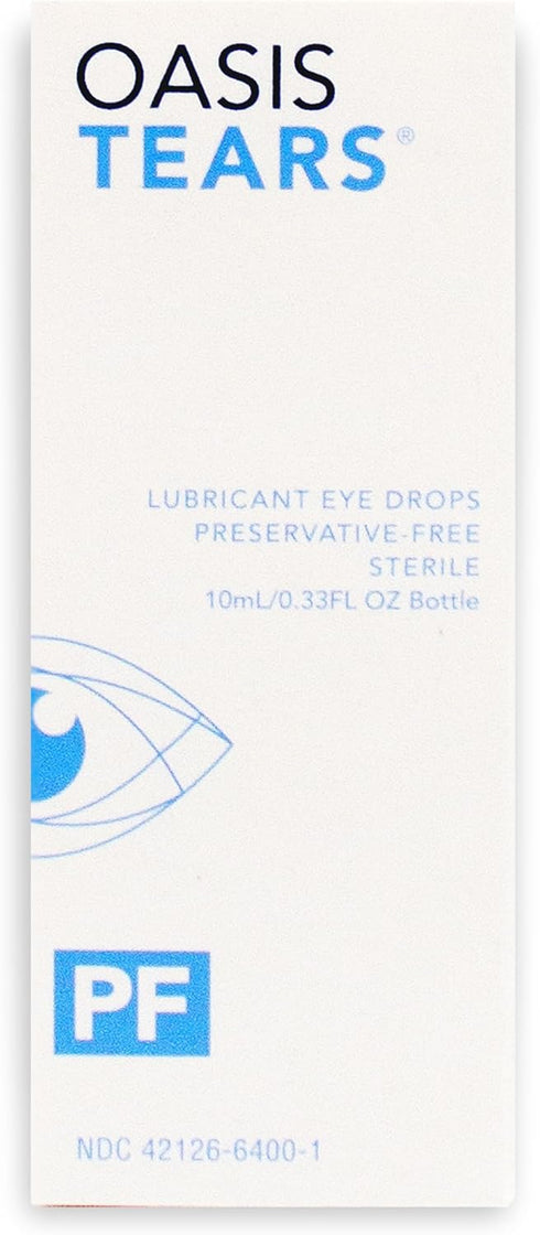 OT6400 0.34 OZ (10 mL) Oasis TEARS PF Preservative-Free Lubricant Eye Drops Dry Eye Relief | Artificial Tears | FL