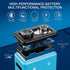 Kratax USB Rechargeable 9V Lithium Batteries (2 Pack) - 760mA / 6840mWh with Quick Charge Cable