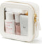 Small Clear Cosmetic Bag for Purse - Mini Makeup Bag for School, Waterproof Square Pouch with Zipper