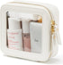 Small Clear Cosmetic Bag for Purse - Mini Makeup Bag for School, Waterproof Square Pouch with Zipper