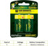 GoGreen Power (24004) Eco Friendly Alkaline D Batteries - No Lead, Cadmium or Mercury - Pack of 2