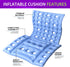 Inflatable Anti-Decubitus Seat Cushion for Wheelchair, Breathable Backrest Air Cushion for Pressure Sores Pain Relief