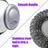 Heavy Duty Stainless Steel Wool Scrubber with Handle, Steel Brush for Cleaning Pots, Pans, Grills, Sink (4 Pack)
