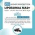 Liposomal NAD+ Supplement 1000 mg | Highest NAD Potency | Max Absorption Pure NAD Supplement for Energy, DNA Repair,