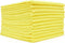 The Rag Company All-Purpose Microfiber Terry Cleaning Towels, 12-Pack, 12in x 12in, Yellow, Commercial Grade