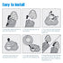 HQ8 Replacement Heads for Norelco Aquatec Shavers, 3-pc Pack Compatible Blades for Philips Razor PT720 AT880 AT810
