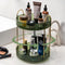 Rotating Makeup Organizer for Vanity, 2 Tier High-Capacity Skincare Storage with 360 Spinning for Countertop