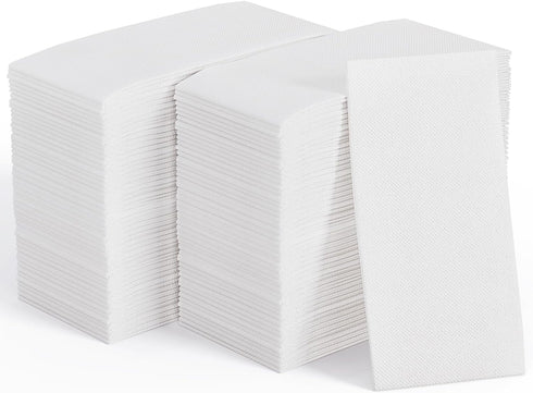 JOLLY CHEF 400 Pack Disposable Paper Napkins, Soft 2-Ply White Paper Hand Towels for Events