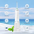Dental Flosser with 5 Modes, Water Pik, Travel Dental Flosser, Rechargable, Long Lasting Battery, 300ml Water Tank, LED Light, Travel Friendly.