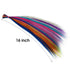 SARLA 16 Inch Synthetic Feather Hair Extensions Kit, 50 Pcs I-tip Hair Feathers for Girls Women, 10 Mixed Colors