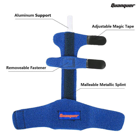 Quanquer Finger Extension Splint for Trigger Finger, Mallet Finger, Knuckle Immobilization, Pain Relief