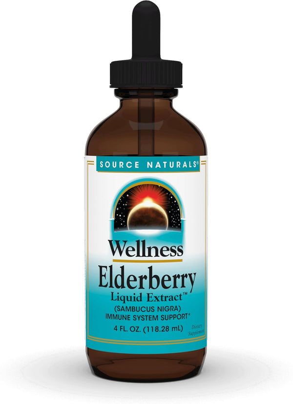Source Naturals Wellness Elderberry Liquid Extract, for Immune System Support* - Sambucus
