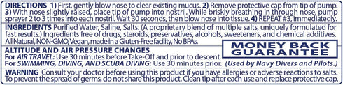 All Natural Preservative-Free Sterile Nasal Spray for Children - 130 Sprays, 18 ml (Pack of 3)