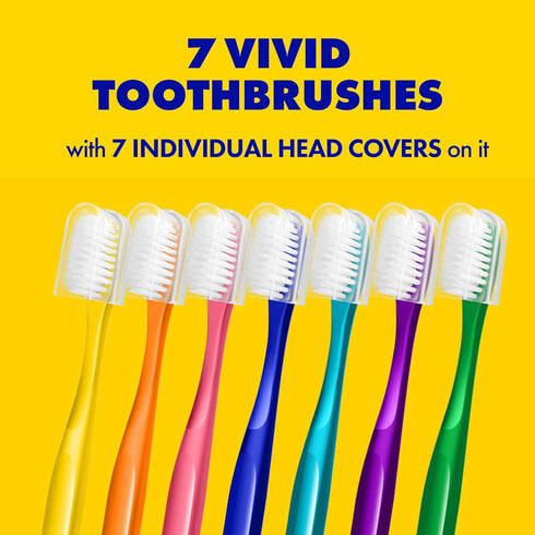 Extra Soft Toothbrush for Adults with Sensitive Gums, 7 Pcs Manual Toothbrushes with Individual Head Covers