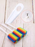 3PCS Cleaning Bottle Sponge Brush with Long Handle, Scrub Brushes for Kitchen Cleaning Glasses & Mugs (Color Random)