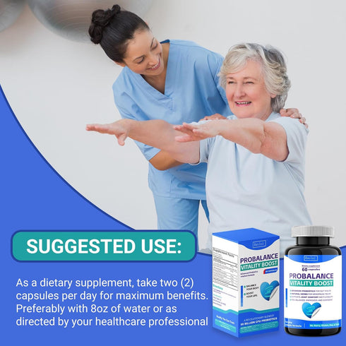 Ruolai 68B 60 ProBalance Probiotics for Women CFU Menopause, Bloat & Belly Support Turmeric & Moringa Digestive & Joint