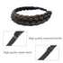 TOECWEGR 5 Strands Synthetic Hair Braided Headband Classic Chunky Wide Plaited Braids Multi Color Ladies Hair