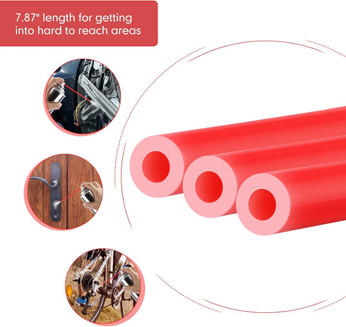Hotop 100 Pieces Spray Can Straw - 7.87" Plastic Replacement Extension Straw