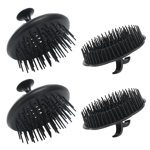 Segbeauty Scalp Massage Brushes, 4 Pcs Shampoo Brush Set, Long Short Teeth, Head Massage Brush for Hair Growth